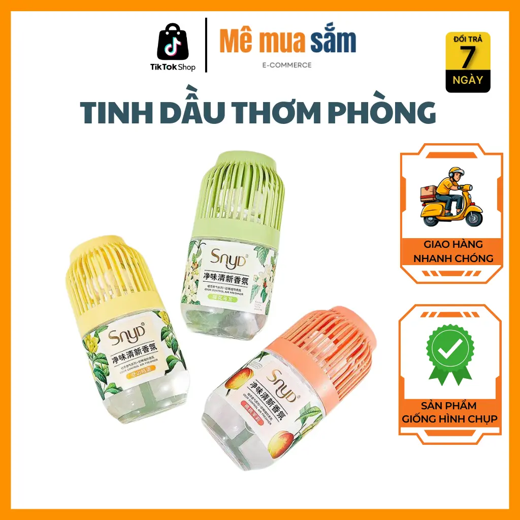Tinh Dầu Thơm Phòng Tự Nhiên Snyd Tươi Mát Nhẹ Nhàng, Lọ Tỏa Hương Thơm Mát Khử Mùi Dung Tích 150ml