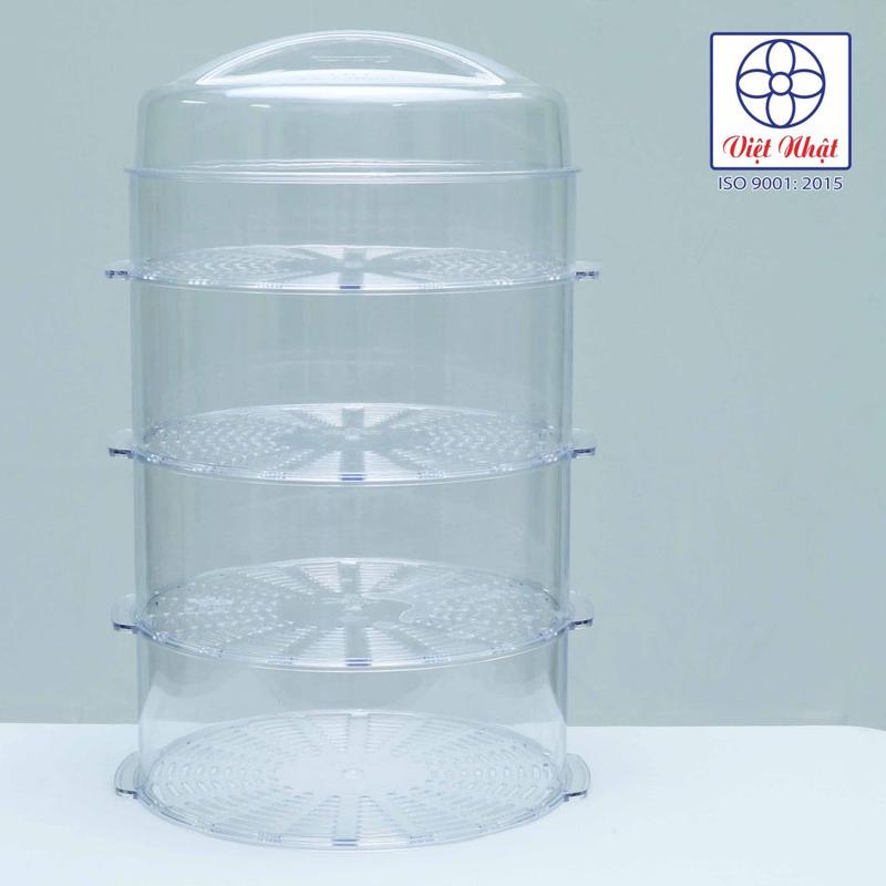 Lồng bàn 4 tầng trong suốt hàng chính hãng nhựa Việt Nhật