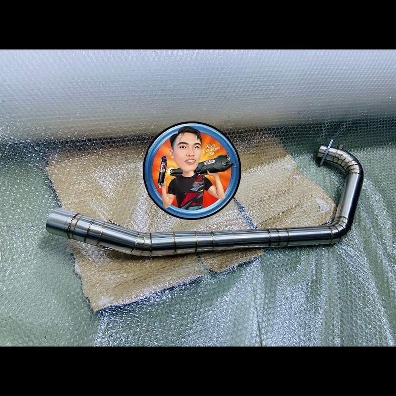 Cổ Pô 2 Khúc WRX Size 42-51 Sử Dụng Ex135-150 Winner Sonic Raider Fi Inox 304