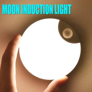 Lampu Kabinet LED, Lampu Malam Induksi Manusia Pintar, Pengecasan USB, Lampu Kecemasan, Pencahayaan Automatik, Sesuai untuk Tepi Katil, Almari Pakaian Rumah, Lampu