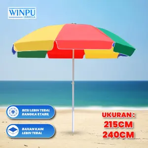 WINPU Payung Tenda Jualan Besar Pelangi (215Cm - 240Cm) 1 Lapis