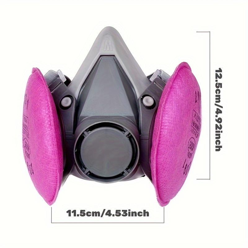 Half Mask with 2pcs High-efficiency Filter Cotton, Reusable Dustproof Half Mask, Fine Dustproof Half Mask for Painting, Woodworking, Construction, Grinding 1