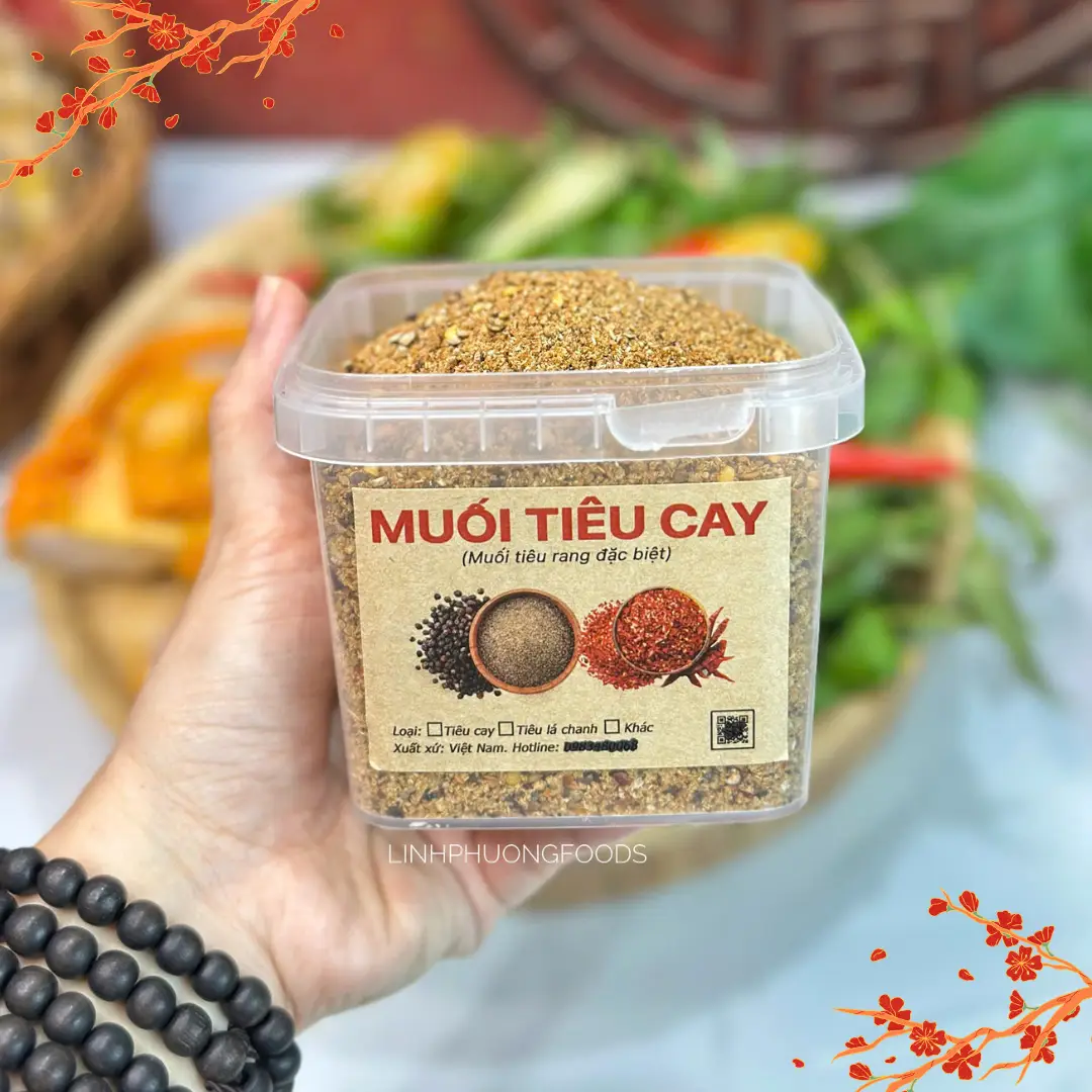 Muối Tiêu Cay Siêu Ngon 250gr - Muối Chấm Hải Sản Đồ Nướng - Gia Vị Bột Thơm Ngon Đậm Đà - Muoi tieu