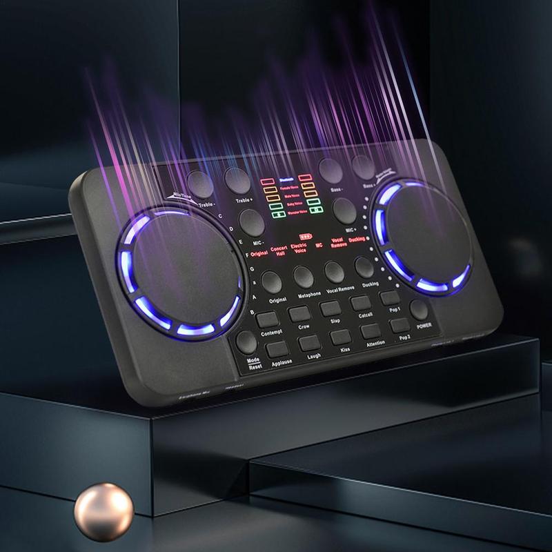 Product Introduction of Kad Bunyi V300 pro, Sesuai untuk Penstriman Langsung, dengan 10 Kesan Bunyi, Antara Muka Audio 4.0, Sesuai untuk DJ, Muzik, Studio, Rakaman, Karaoke, untuk PC dan Komputer Riba, Termasuk Pengadun Laptop 6