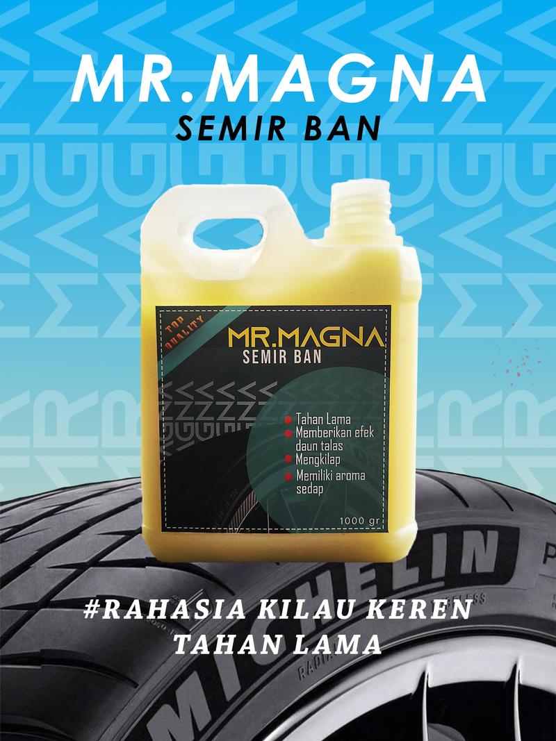 Product Introduction of Semir ban/pengkilap ban/produk perawatan ban Mr magna 16