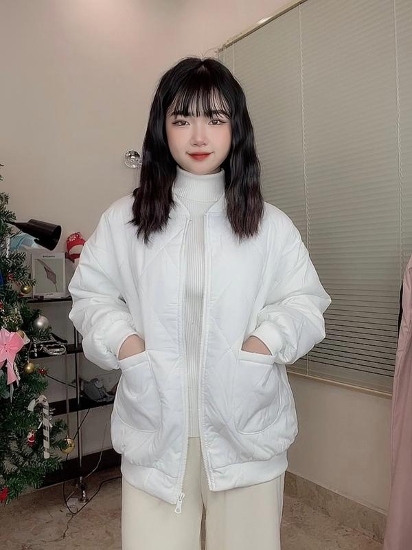 [MDBB01] Áo khoác bomber nam nữ quả Trám kẻ hình thoi 3 màu cute dễ mặc áo  khoác áo  phao