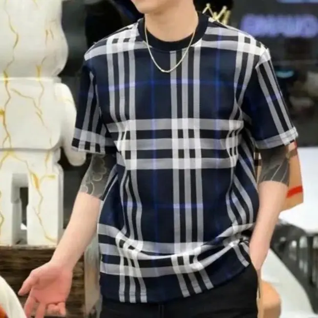 Áo thun tròn nam nữ bb.r tay ngắn vải umi form chuẩn chất vải dày dặn mẫu mới nhất Hót Trend Menswear Nhung Cổ Tròn 1
