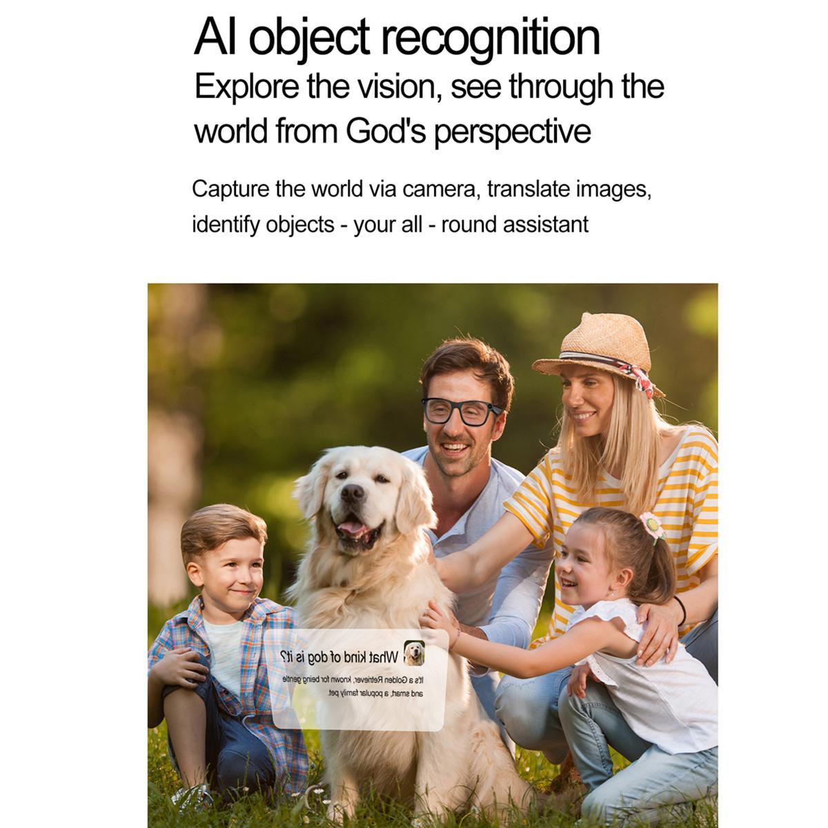 AI Smart Camera Glasses 2000W Camera Bluetooth Call WIFI Transfer 1080P Full HD Video Recording Shooting Video Smart Eyeglasses - Image 2