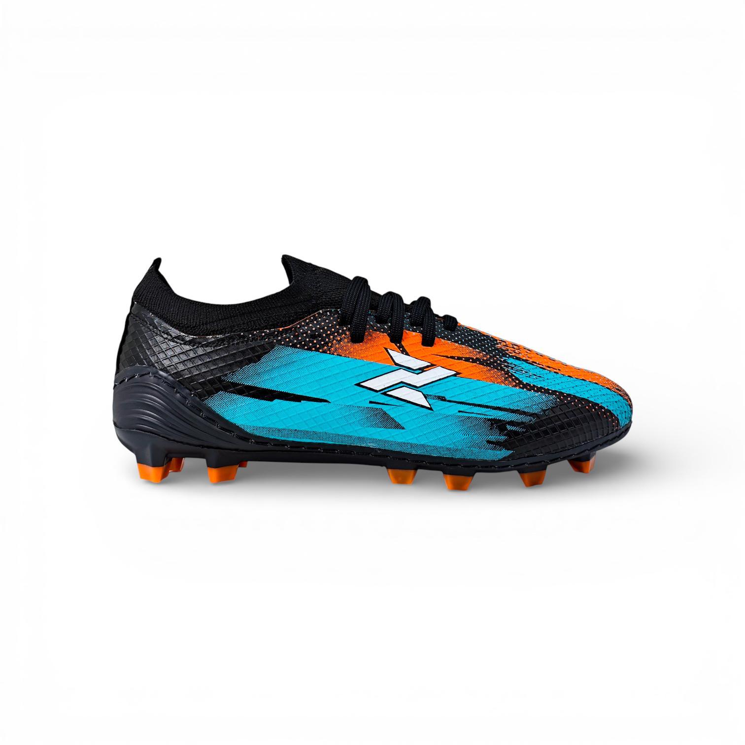 Zars - Sepatu Sepak Bola Nova Zenixspeed FG Black/Cyan/Orange Original Zars - Sepatu Sepak Bola Nova Zenixspeed FG Black/Cyan/Orange Original