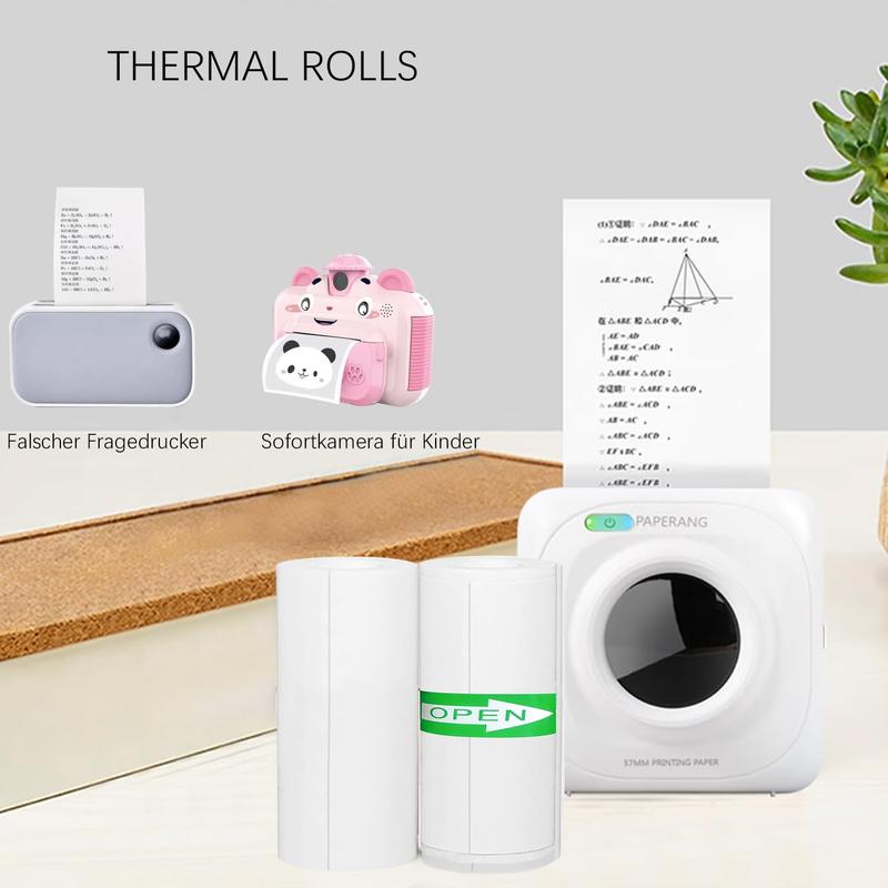 Product Introduction of 20PCS Mini Printer Paper Thermal Sticker Paper Self-adhesive Printer Paper Photo Printer Labels For Photos Notes 5.7 x 2.5cm 15