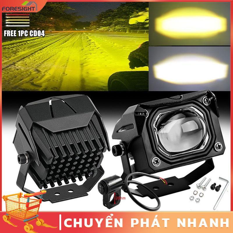 Đèn sương mù LED 12D 3" 100W 6000K 3000K 12000LM chuyên dụng cho xe máy/xe địa hình/xe tải/ô tô 12V 24V Phụ Tùng