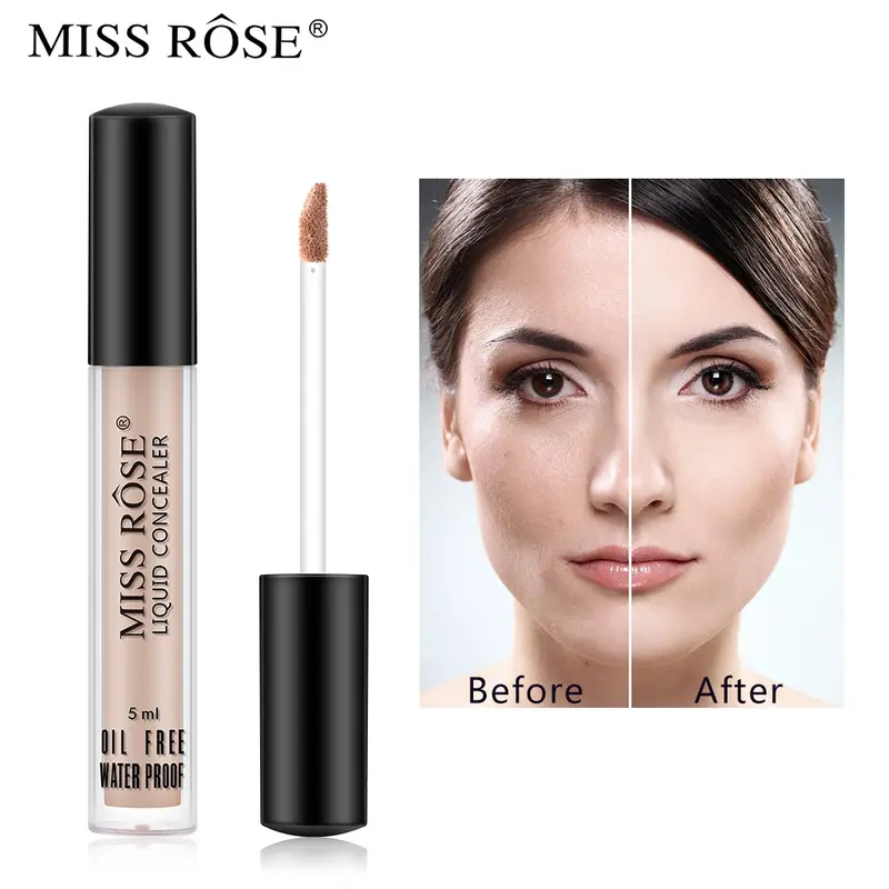 Kem Nền Dạng Lỏng, Miss Rose, Kích Thước Nhỏ, 5ml, Che Phủ Vết Mụn, Sửa Chữa Và Nuôi Dưỡng, Thích Hợp Để Kiểm Tra, Bao Gồm Ống Nghiệm 1