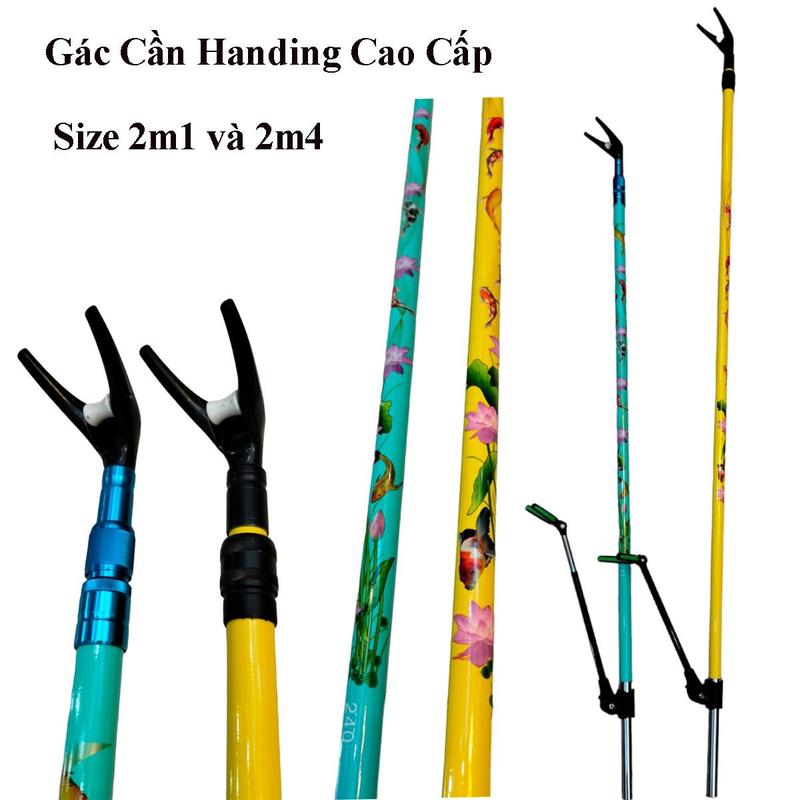 Gác Cần Câu Tay HANDING Cap Cấp, Tháo Rời dể dàng và Có thể dùng làm cán vợt Câu Cá Fish Fishing Đi Câu Bắt Cá