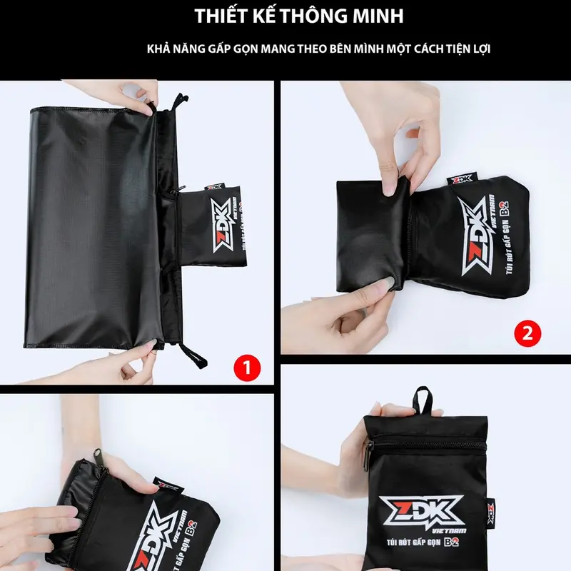 Túi rút thể thao, túi du lịch chống nước ZDK B2 có 2 ngăn, bơi lội, thể thao, bóng đá 4