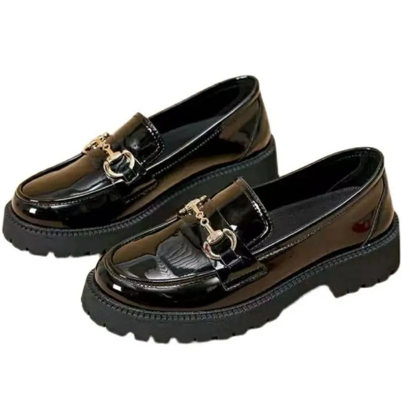 Sepatu Flat Oxford Docmart Wanita Kasual Premium Lovers Sepatu Sekolah Hitam Polos Korean Style Remaja Terbaru Bisa COD karet shoes Kerja