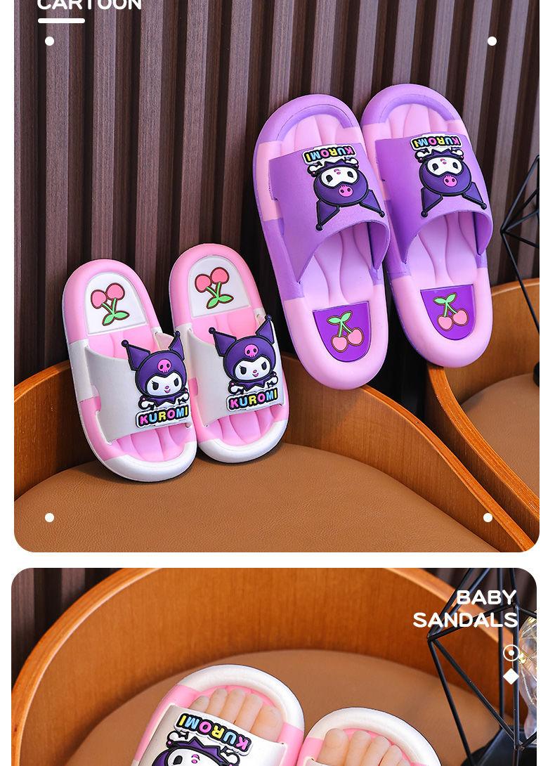 Product Introduction of Selipar Kanak-kanak untuk Kanak-kanak Perempuan, Rekaan Kuromi, Gaya Musim Panas Comel, Ketibaan Baru pada 2024, Selipar Rumah, Tidak Licin, Gaya Puteri, Sesuai untuk Ibu Bapa-Anak 13