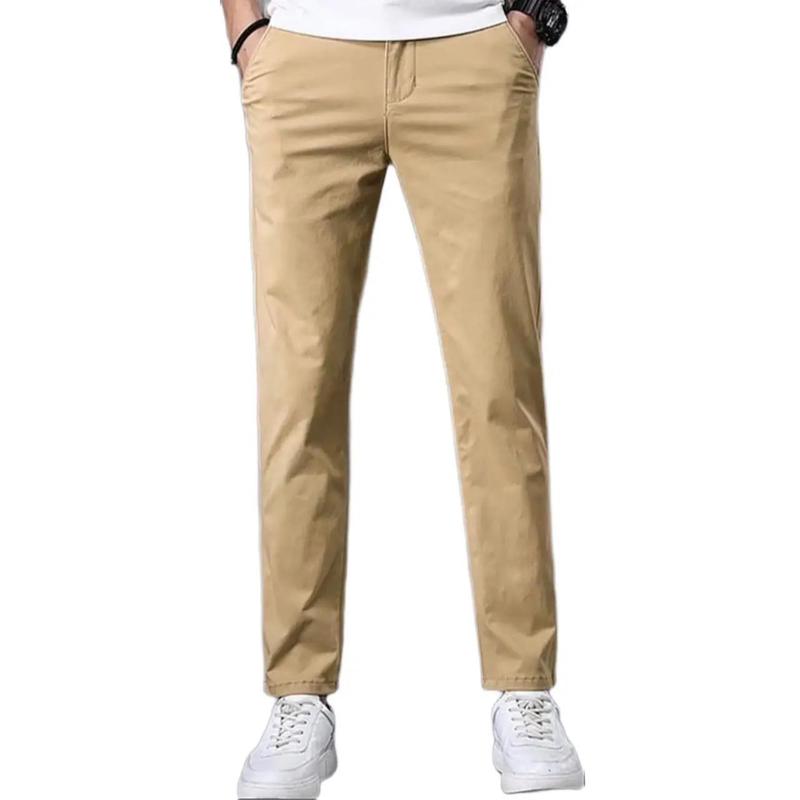 Quần Kaki ỐNG SUÔN Form Slim FIT Chất Vải Kaki  Co Giãn TRẺ TRUNG năng động JCKK1 Menswear Pants  Có Túi Xanh Rêu