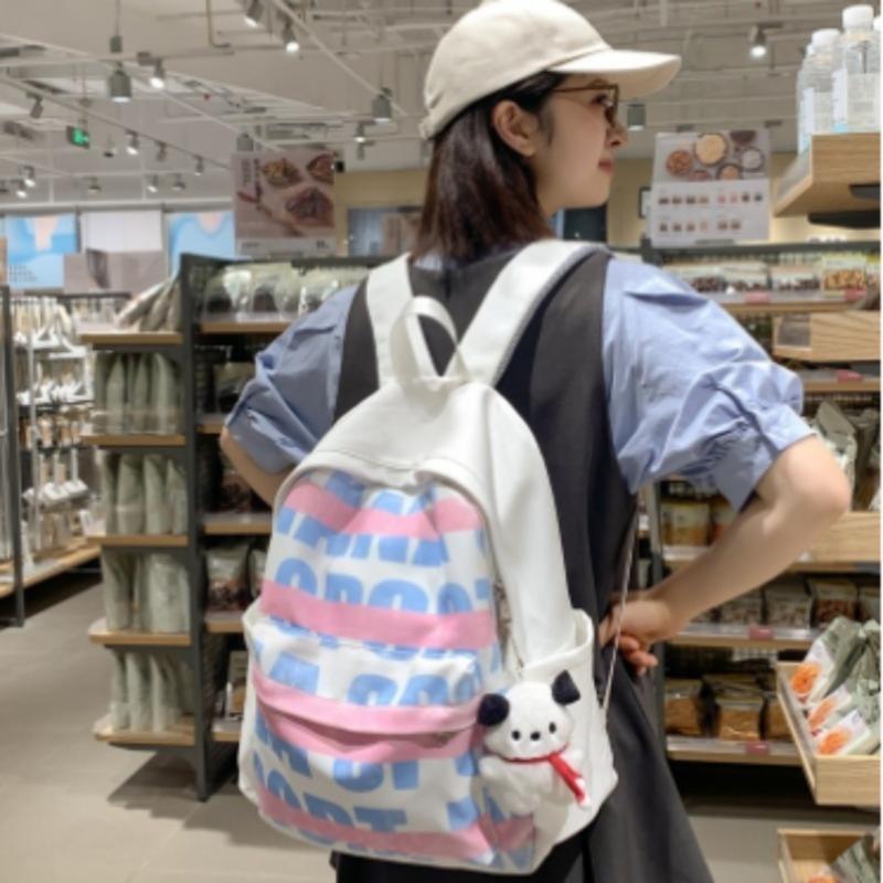 Product Introduction of New American backpack female students original printed backpack trend schoolbag male students 13