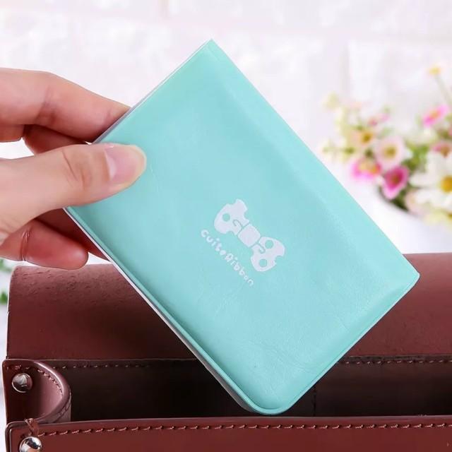 Product Introduction of Ví đựng thẻ ATM, Căn cước, xe bus, ngân hàng ,12 ngăn bằng da PU hình nơ dễ thương 4