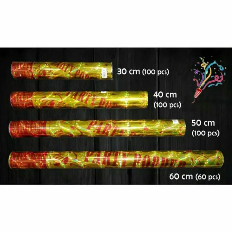 VIEMART.ID CONFETTI PARTY POPPERS 3 UKURAN VARIAN 3