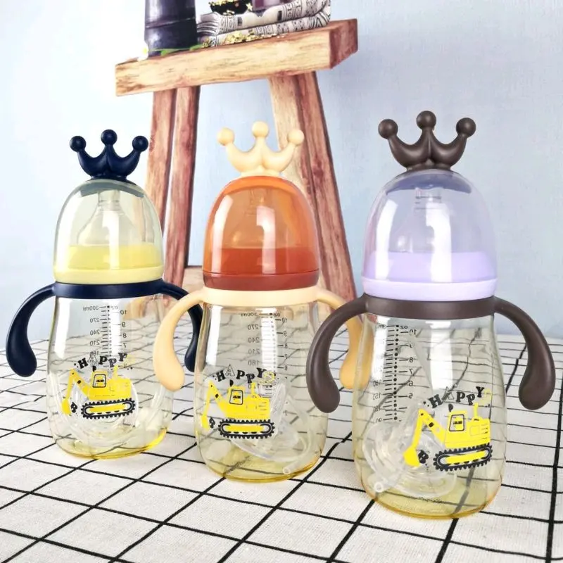 2in1 Botol Susu Bayi Dua Fungsi Free Sedotan 300ml