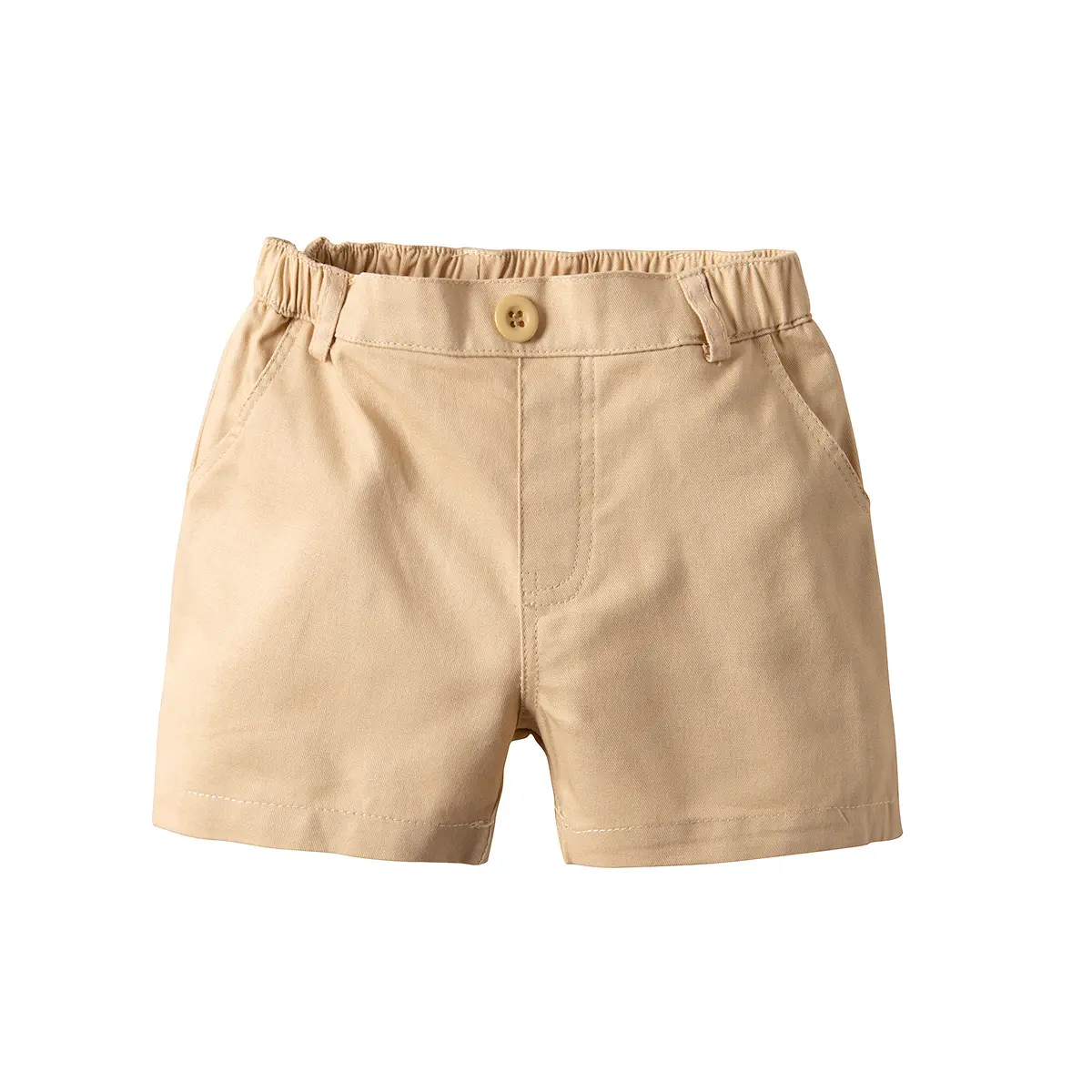 Quần Áo Trẻ Em, Bộ Sưu Tập Mùa Hè Năm 2025, Quần Đùi Cotton Thường Ngày Trơn Cho Bé Trai, Thích Hợp Cho Trẻ Mới Biết Đi Và Bé Trai Trẻ Trung quần  short  kaki  bé  trai