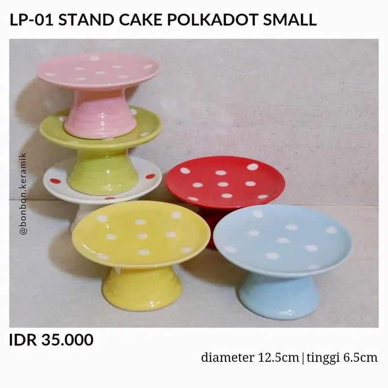 STAND CAKE PULKADOT SMALL 0