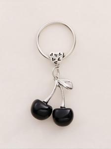 Cherry Design Keychain, Cute Fruit & Heart Design Keychain for Women & Men, Fashion Accessories for Daily Use, Trendy All-match & Exquisite Keychain As Gift