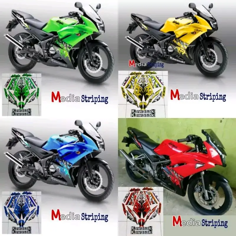 sticker Striping montor NINJA RR NEW 2013 original