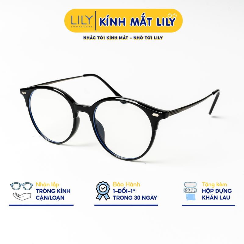 3014KOR - Gọng kính cận nam nữ LILYEYEWEAR chất liệu nhựa cao cấp màu sắc hiện đại kiểu dáng thời trang