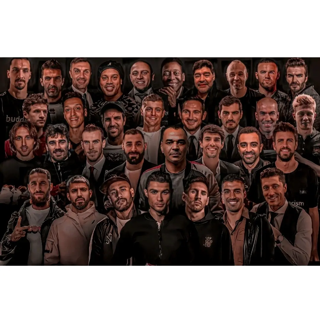 Foto para legenda sepakbola dunia tanpa bretwet