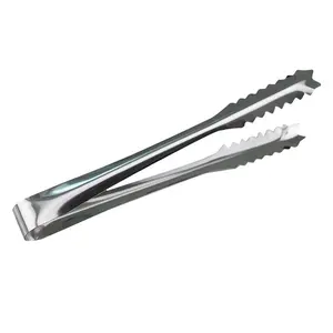 Penjepit Makanan Mini Stainless Steel Multifungsi – Capitan Es Batu, Salad, Gorengan, BBQ, Gula Batu