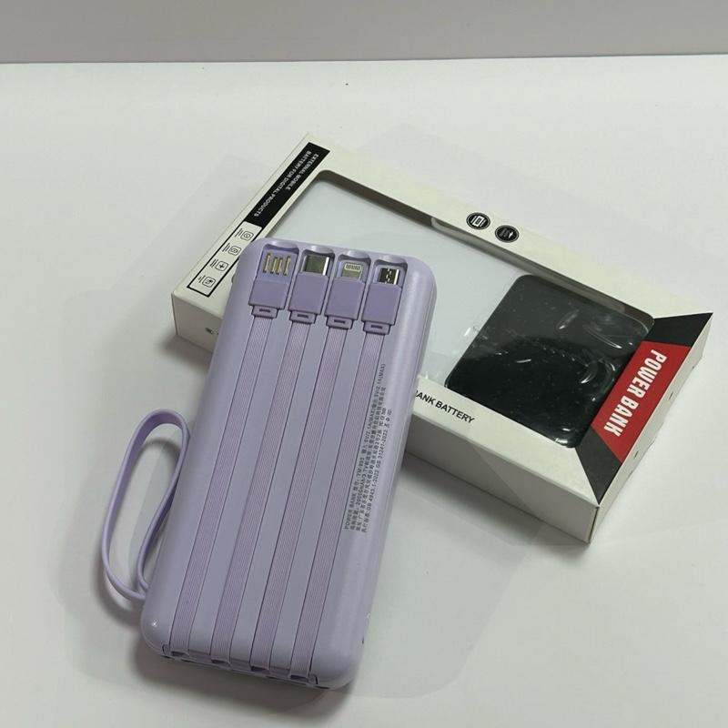 Sạc dự phòng 20000mah tích hợp sạc nhanh ( Có sẵn các đầu sạc cho tất cả các dòng điện thoại) 4