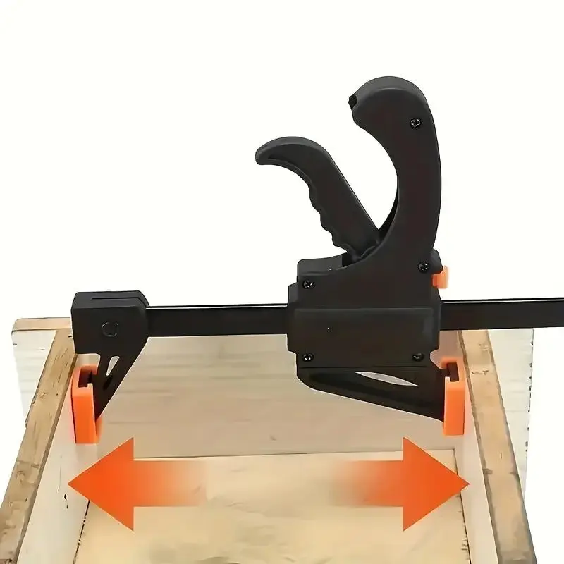 Mini 4-Inch F-Clamp, Quick Ratchet Release Clamp, Durable Nylon Woodworking Clamp, Suitable for DIY Projects and Woodworking 4