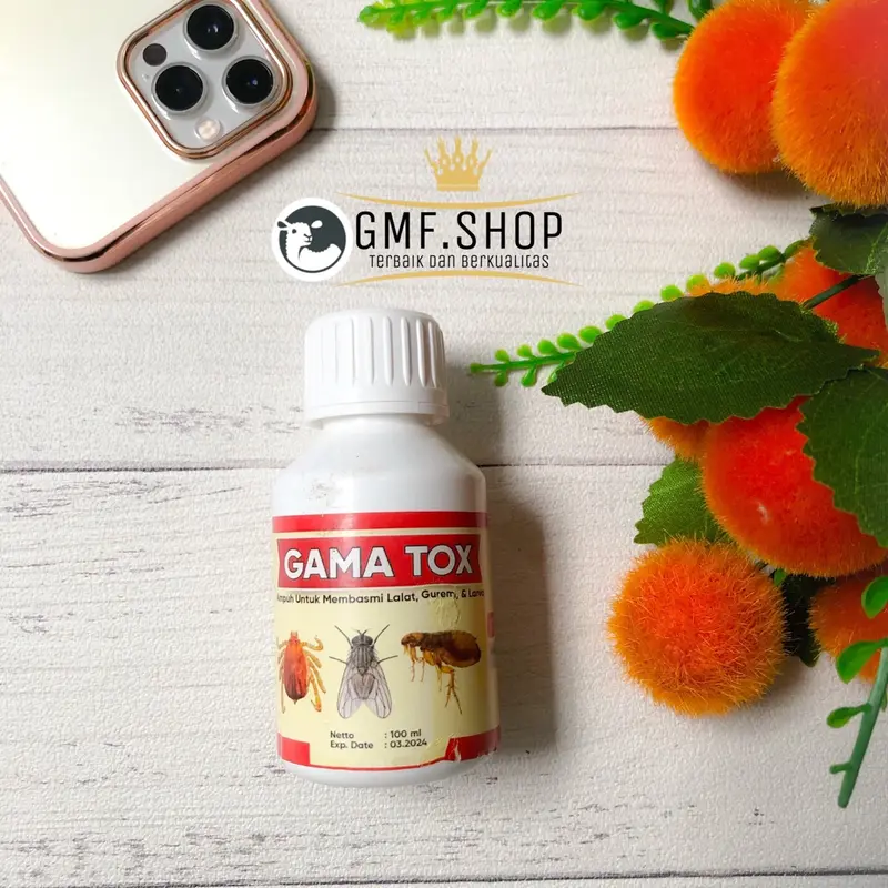 gama tox pembasmi larva lalat gurem kutu ampuh 100ml 1