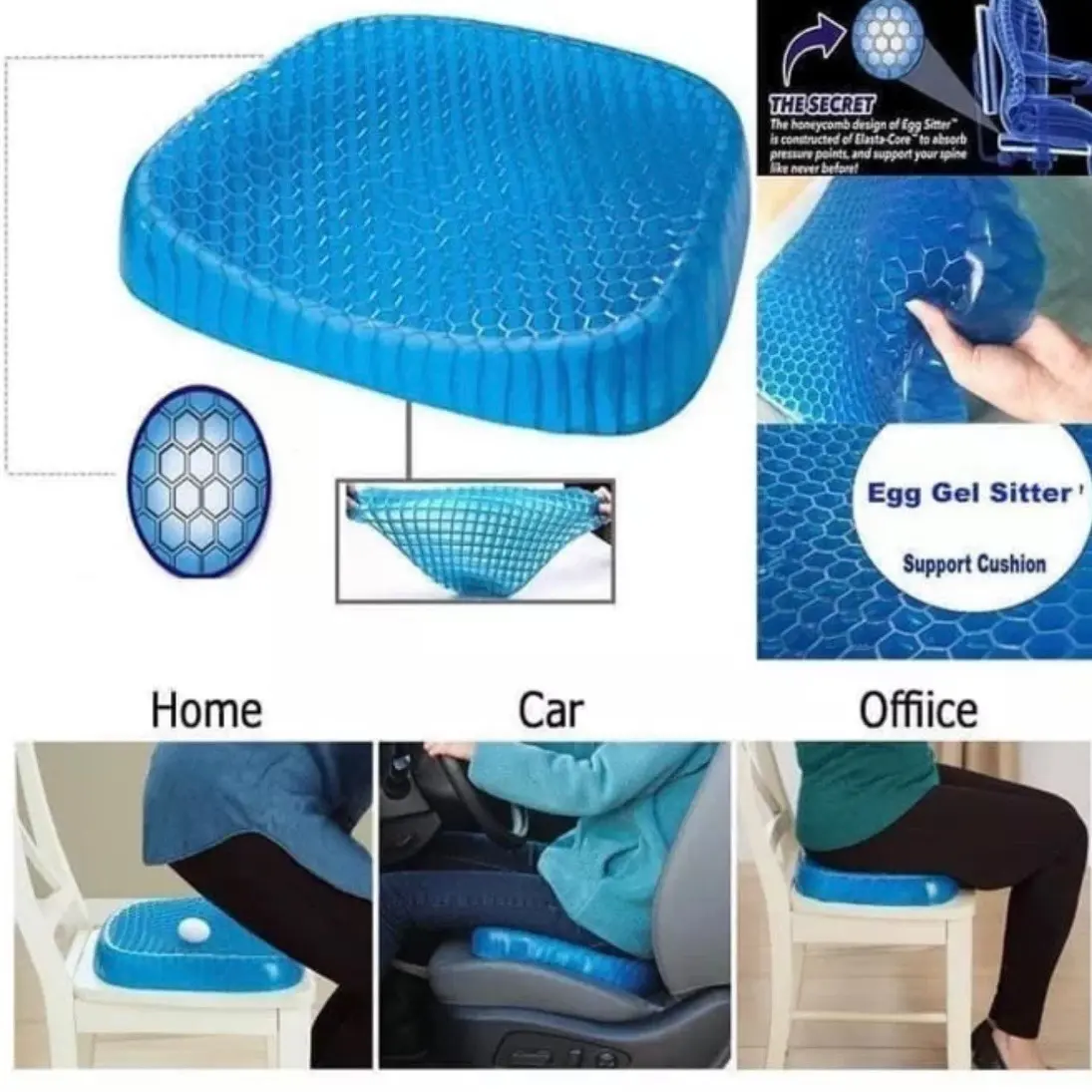 Asli Import Bantal Duduk Silikon Sarung Promo Special dengan Cover Gratis - Kursi bantal sofa Alas Duduk