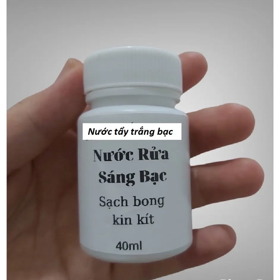 Dung dịch làm sạch trang sức bạc sáng bóng như mới Làm Sạch
