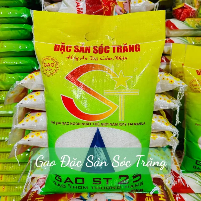 5Kg ST25 Dẻo Mềm Ngọt Cơm Trắng Bao May 5Kg ( Mã DT1) 2