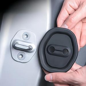 4 Piezas Cubiertas de Silicona para Cerraduras de Puertas de Auto, Reducción de Ruido y Prevención de Óxido Accesorios Interiores para Sedanes, Duraderos y Silenciosos para el Interior del Auto