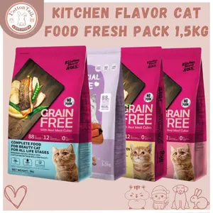 [FRESHPACK 1,5KG] KITCHEN FLAVOR CAT FOOD FRESHPACK 1,5KG - Makanan Kucing Kitchen Flavour 1,5kg
