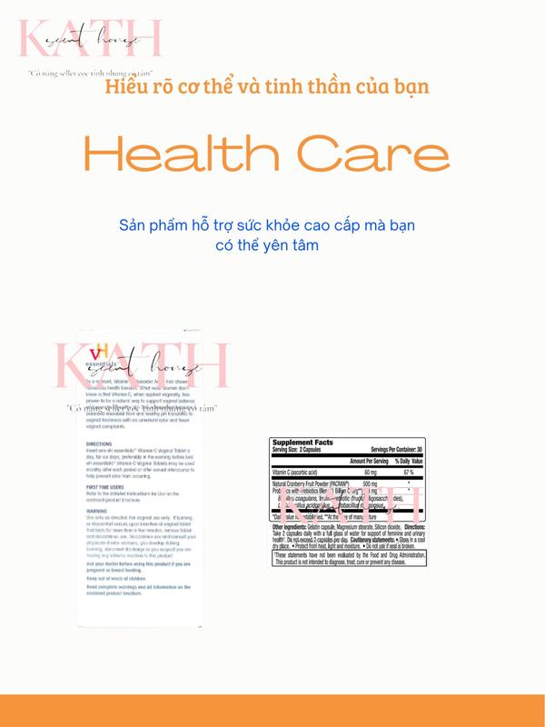 [Kath] Viên hỗ trợ sức khỏe cho nữ vê hắc [hộp] chính hãng - Bổ sung dưỡng chất thiết yếu