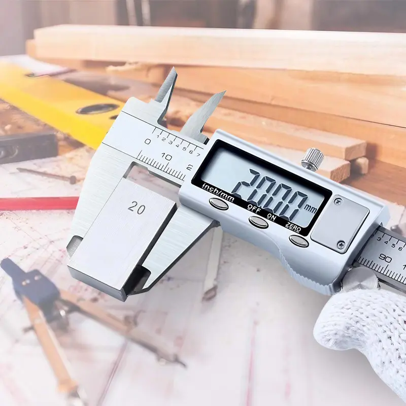 Battery Required Digital Caliper, Multifunctional Measuring Tool with Inch/mm Conversion, Durable & Accurate Measuring Tool for Professional & DIY Use 4