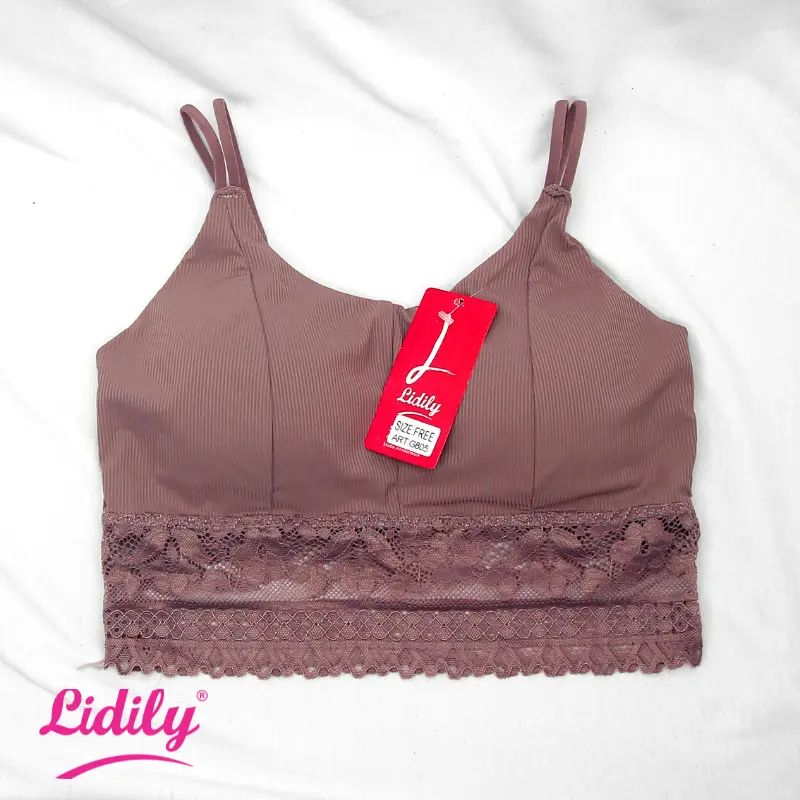 Lidily - Bralette Sexy BH Seamless Busa Tanpa Kawat DDG805A | Bra Fashion Seksi Renda Bikini Busa Tanpa Kawat | OUTFIT MANTAI BALI 0