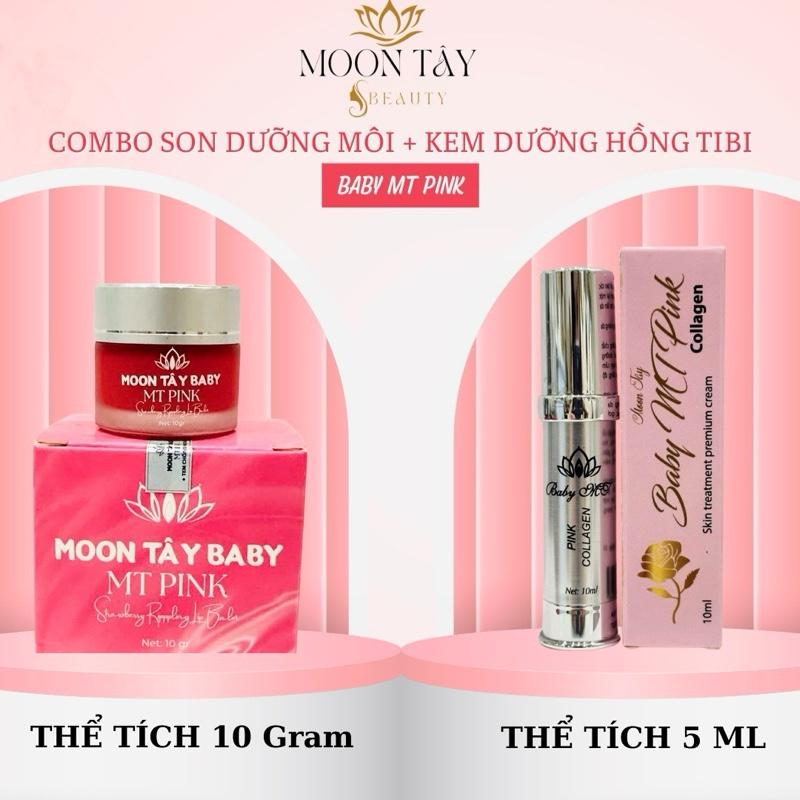 COMBO HỖ TRỢ KHỬ THÂM &DƯỠNG HỒNG MÔI[1 Kem Làm Hồng 5ml và 1 Son Dưỡng Môi 10 gram]
