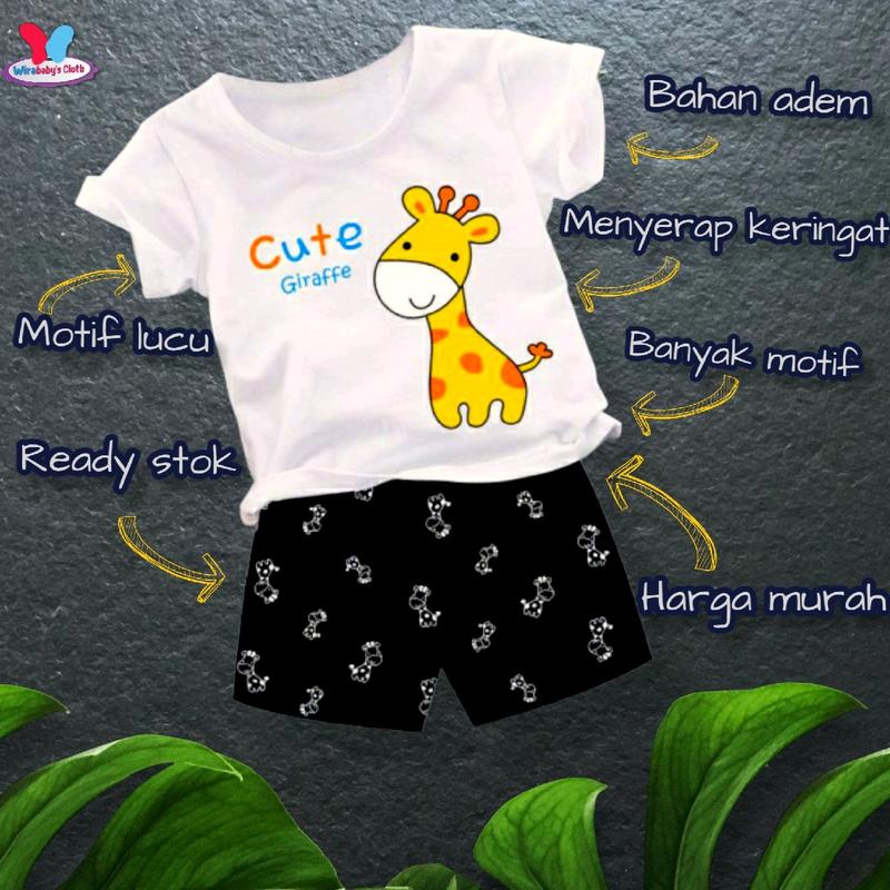 PROMO CUCI GUDANG SETELAN BAJU ANAK UNISEX CEWEK COWOK USIA 0 1 2 3 4 TAHUN BAHAN KATUN PE HALUS ADEM LEMBUT DAN NYAMAN Perempuan Laki 2