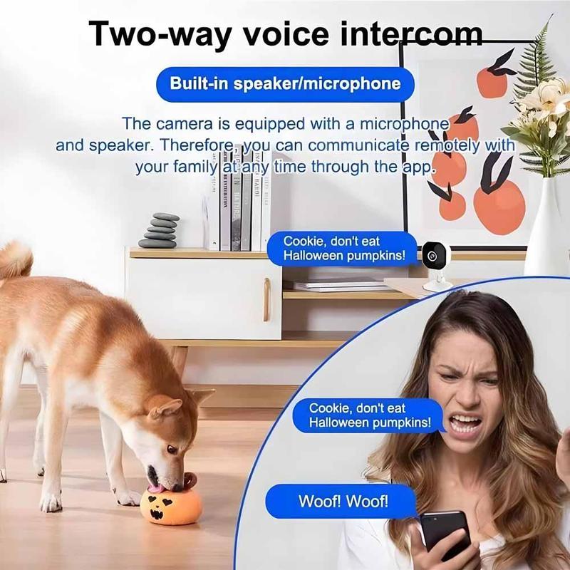 Product Introduction of Wireless Security Camera, USB Powered 1080P WiFi Network Monitoring Camera, Indoor Camera with Mobile APP Control, Pet Camera with Infrared Night Vision 4