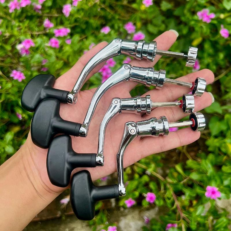 Các mẫu tay quay máy câu đùng được máy 2000 đến 7000 Bắt Cá Đi Câu Inox, Núm tròn đỏ, Nhựa ABS - Fishing Câu Cá