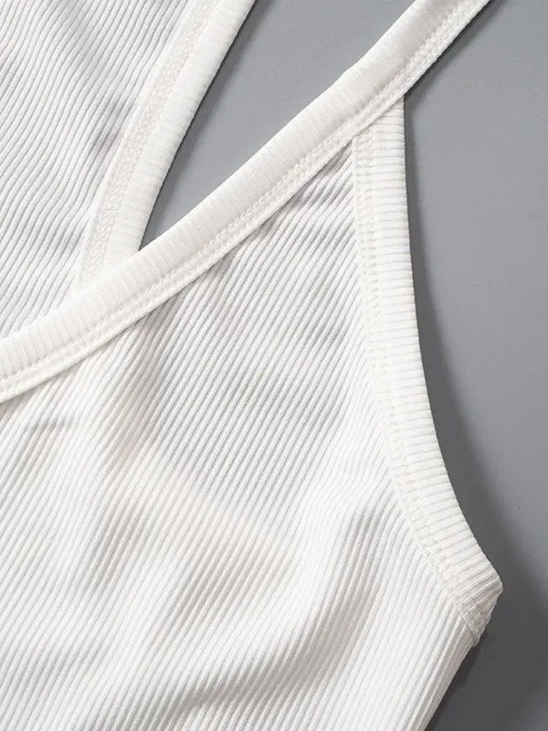 Women's Solid Top, Casual Comfortable Breathable Sleeveless Top for Daily Wear, Ladies Clothes for All Seasons 7