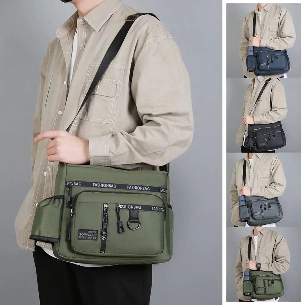 Túi Đeo Vai Thường Ngày Cho Nam, Sức Chứa Lớn, Vải Oxford, Dễ Phối Đồ, Nhiều Ngăn, Thích Hợp Đi Du Lịch, Đi Lại Và Công Tác, Túi Đeo Chéo