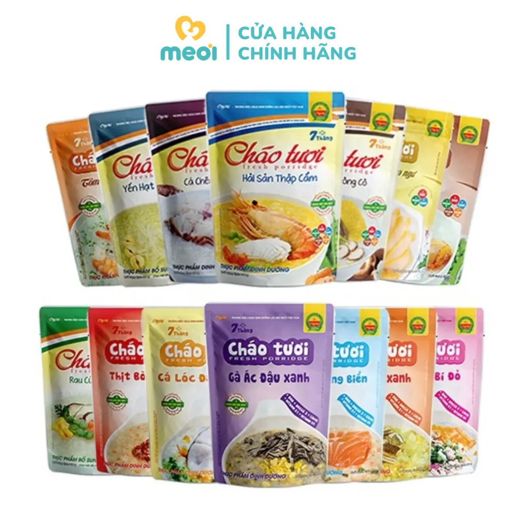 Cháo tươi Cây Thị Cho bé từ 7M+ Đủ Vị